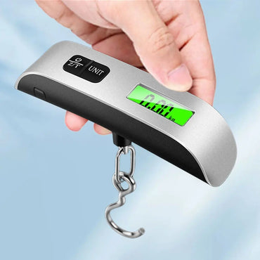 50kg/110lb Portable Digital Luggage Weight Scale LCD Display Balance Baggage Weight Tool Portable Suitcase Travel Weighs