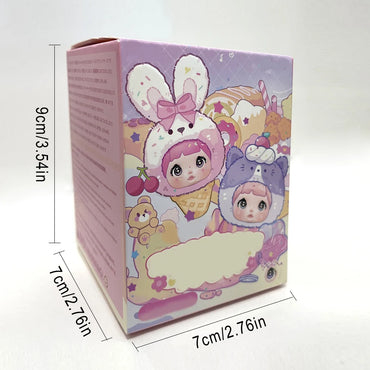 Nommi Blind Box Plush Figures,Nommi 100% Sweetness Series Collectible Toys, Kawaii Action Figure Mystery Box for Gifts