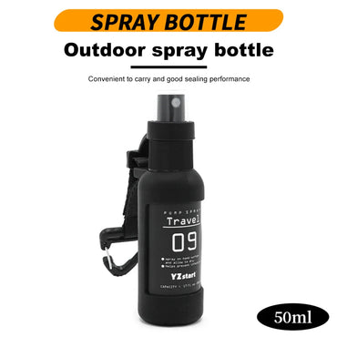 50ml Mini Fine Mist Spray BottlesTravel Bottle with Tactical Hook Strap Refillable Spray Bottle Alcohol Spray Bottle for Liquid