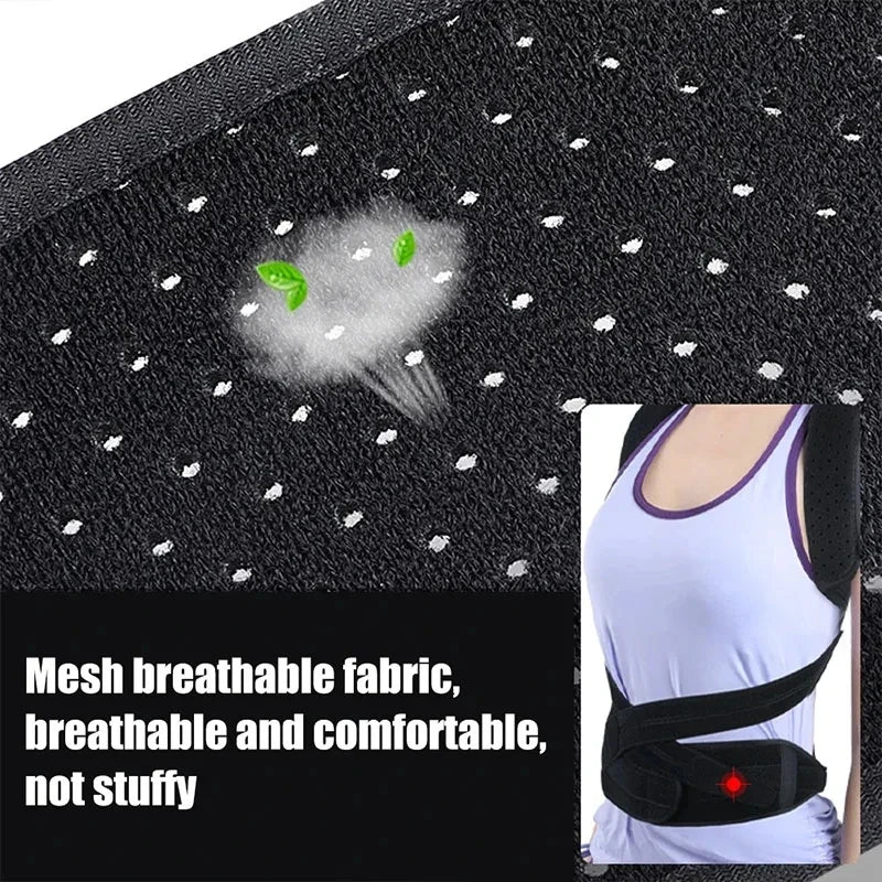 Adjustable Back Brace Posture Corrector Women Men Back Straightener Trainer for Scoliosis & Hunchback Correction, Spine Support
