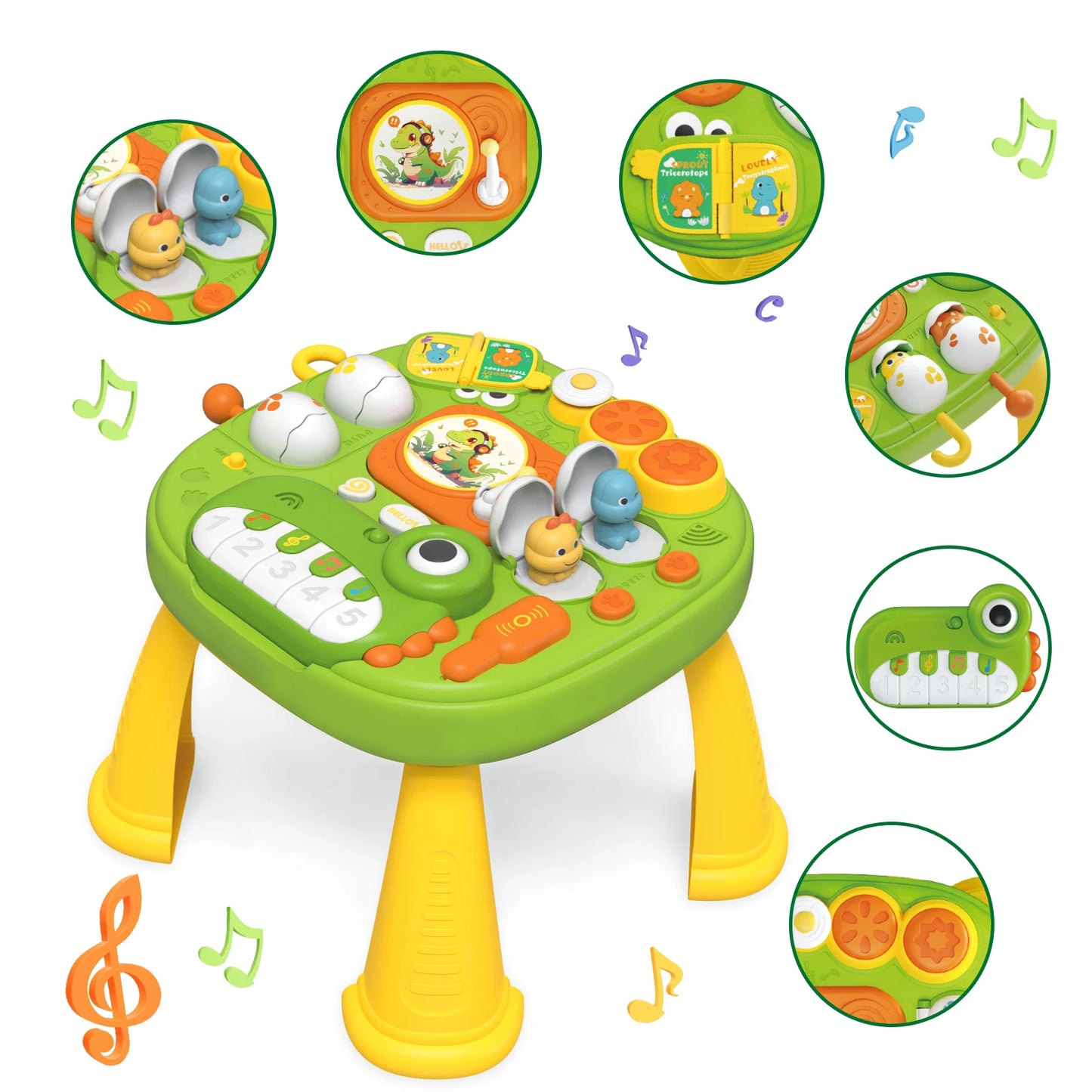 Toddler Musical Activity Table: Ideal for 18+ Months | Interactive Learning Toy with Piano, Lights & Toddler-Ready Activities