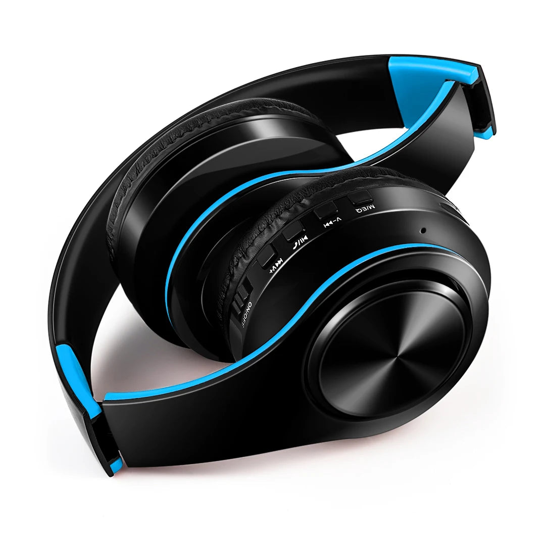 Stereo Wireless Headphones Bluetooth Headset with Mic SD Card Slot for Girls - Samsung Sport Style - 20 Hours Playtime