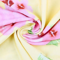 Loose Long Dress With Belt Deep V-neck Stripe Printed Maxi Dress 3/4 Sleeves V-neck Printed Maxi High Waist Wrap Floral Dress As