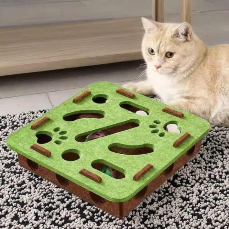 Interactive Cat Puzzle Toy – Keep Indoor Cats Active & Entertained