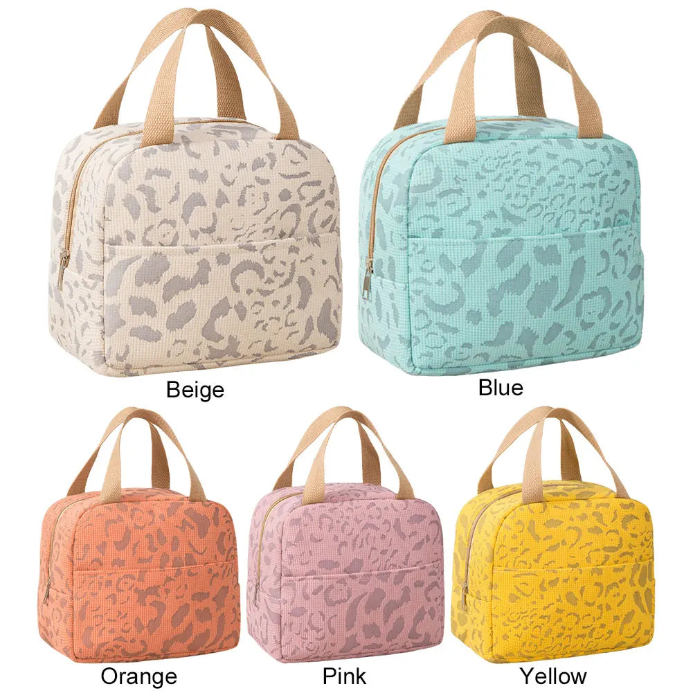 Insulated Lunch Bag Lunch Tote Bag with Aluminum Foil Thermal Lunch Box Bag Multi-Function Large Capacity for Outdoor Travel