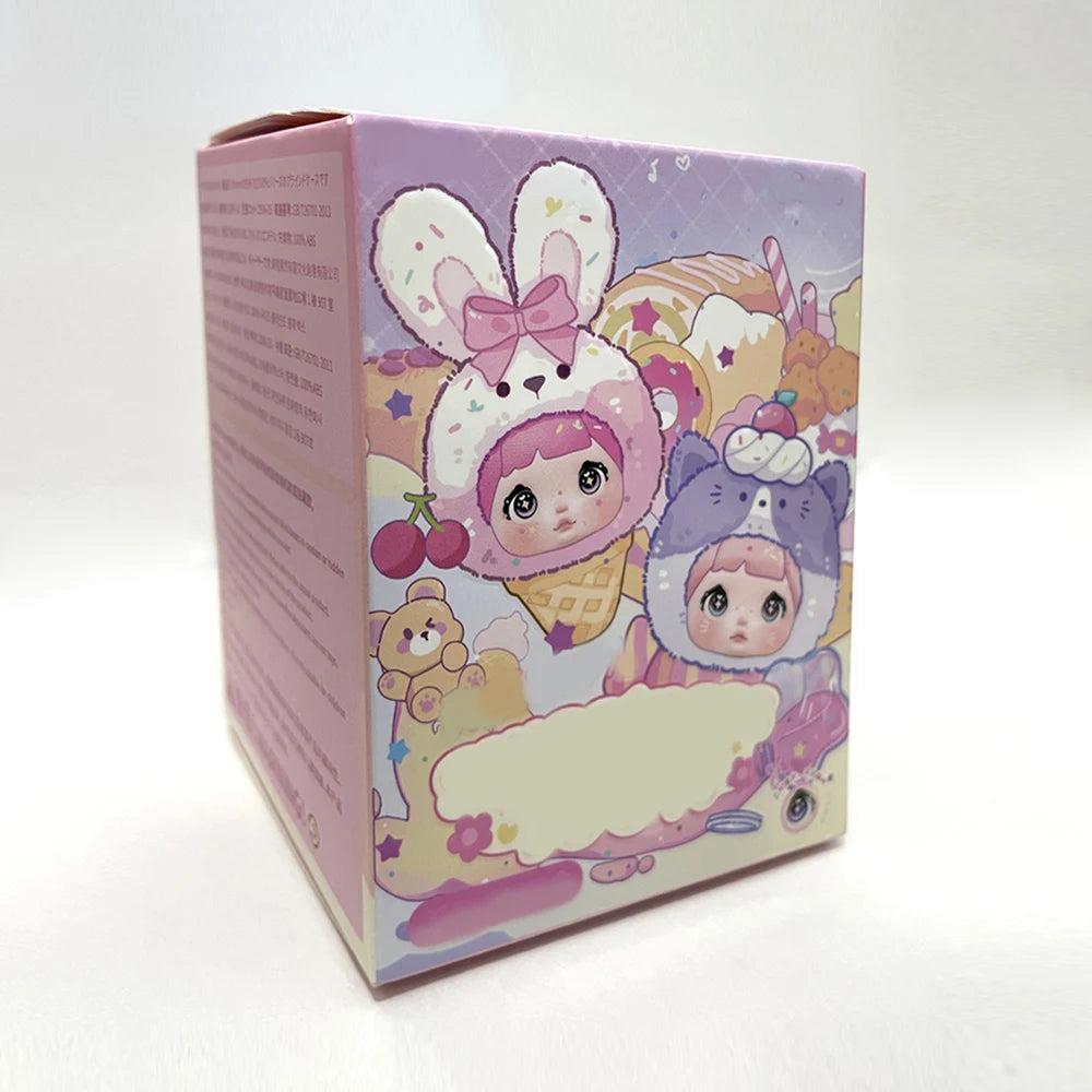 Nommi Blind Box Plush Figures,Nommi 100% Sweetness Series Collectible Toys, Kawaii Action Figure Mystery Box for Gifts