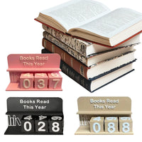 Books Read This Year Book Read Tracker 3D Printed Small Book Counter Wear Resist Library Decor Ornament Sign Up To 999 Books