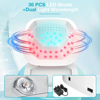20W Nail Fungus Cleaning Device for Multiple Fingers&Toes 650nm470nm Wireless Digital Display 3/5/7/10 Minute Sessions Nail Care