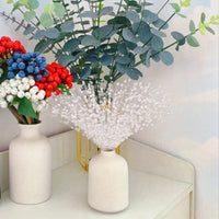 100Pcs/ Bag String Pearl Stick 4mm Pearl Flower Stem Wedding Pearl Bride Bouquet Party Decoration Flower Bead String