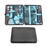 36 pcs New Professional Manicure Set Pedicure Grooming Kit Includes Scissors, Nail Files, and Travel Case Perfect for Gift