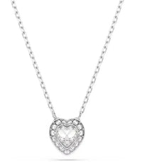 Hot Sale Good Brand Silver Color Tennis Heart-shaped sw Necklace Women's Romantic Luxury Jewelry Gifts Set