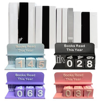 Books Read This Year Book Read Tracker 3D Printed Small Book Counter Wear Resist Library Decor Ornament Sign Up To 999 Books