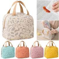 Insulated Lunch Bag Lunch Tote Bag with Aluminum Foil Thermal Lunch Box Bag Multi-Function Large Capacity for Outdoor Travel