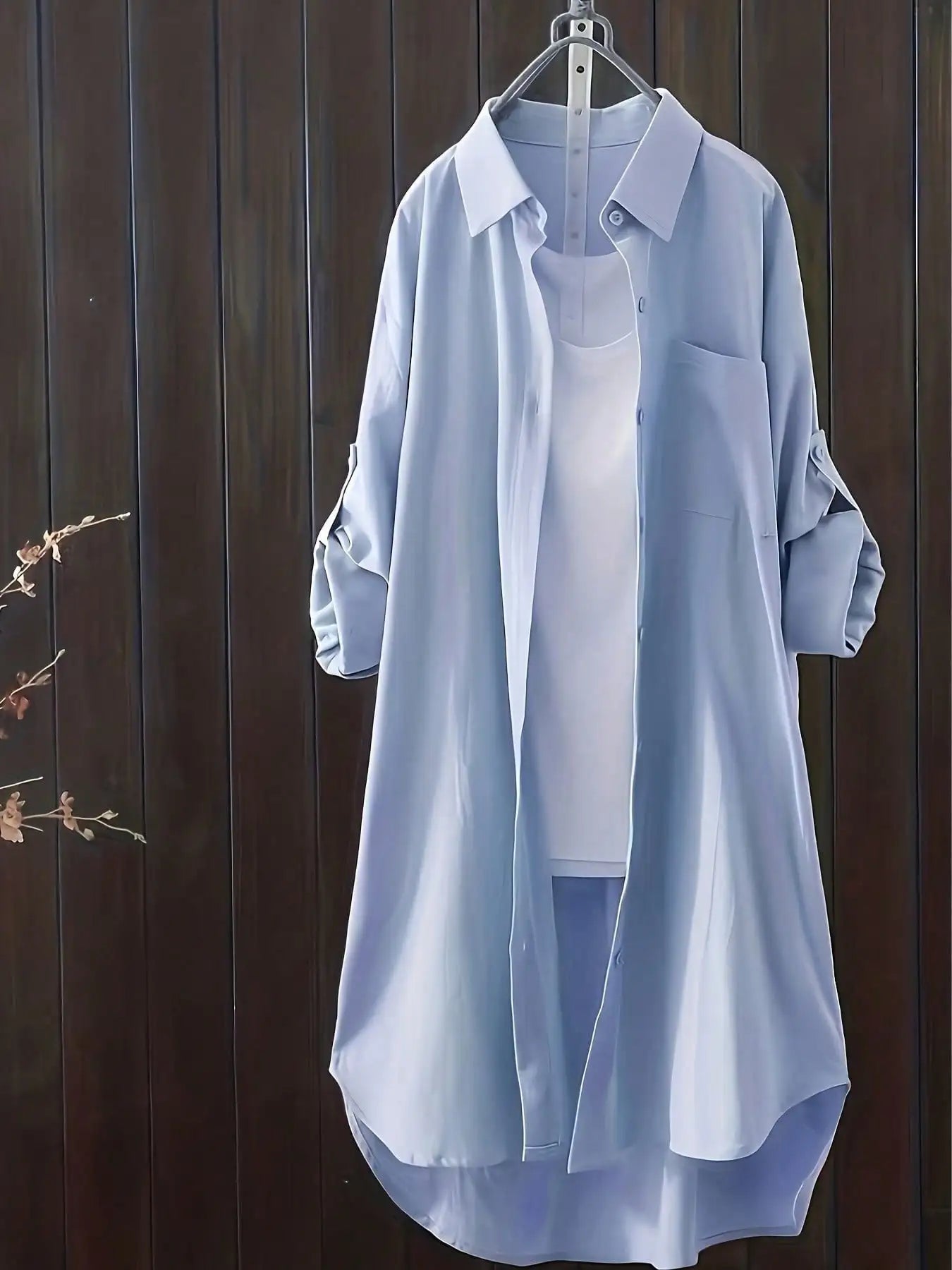 Casual Loose Oversized Shirt Linen Solid Long Shirts Korean Fashion Midi Shirts & Blouses Women Clothing Plus Size Tops