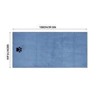35*75cm/50*100cm Microfiber Pet Bath Towel Embroidered Super Soft Absorbent Cat for Dogs Grooming Supplies