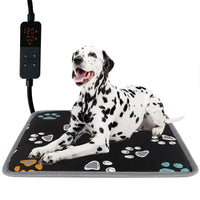 Pet Heating Pad, Waterproof Dog Heating Pad Mat for Cat with Durable AntiBite Tube Indoor for Puppies Dogs Cats 1 Pack Black, 24