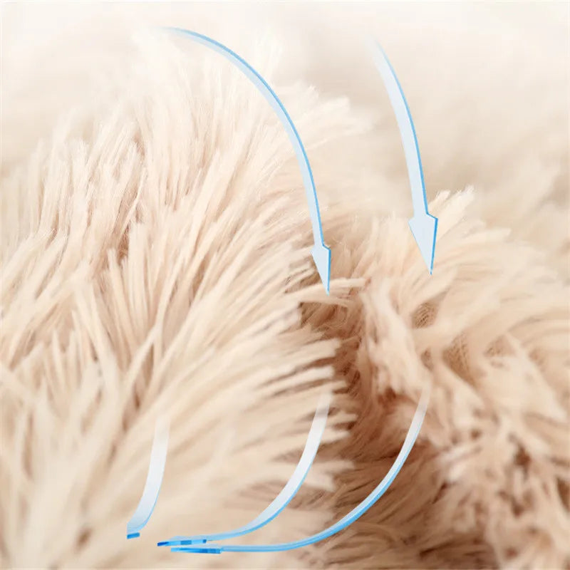 Super Soft Fleece Fluffy Pet Blankets Dog Sleeping MatMattress Extra Warm Pet Cushion for Small Medium Large Dogs & Cats