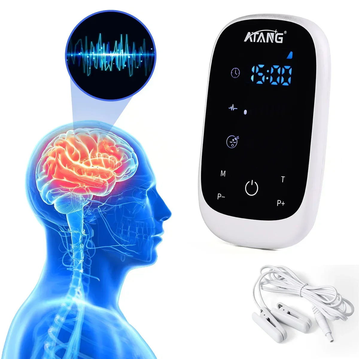 Sleep Aid Device For Insomnia CES Stimulation Therapy Ear Clip Type Touchscreen Fast  Sleeping Instrument Stress Pressure Anxiet
