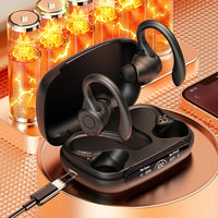 Wireless Headset Ear Hook Noise Reduction TWS Earphones Bluetooth-Compatible5.3 Power Display Comfortable Sports Gaming Earbuds