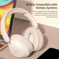 300mAh Wireless Bluetooth V5.3 Headset Eearphone With Mic Hands-free HIFI Stereo BT5.3 Over-Ear Headphone For Call And Music