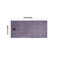 35*75cm/50*100cm Microfiber Pet Bath Towel Embroidered Super Soft Absorbent Cat for Dogs Grooming Supplies