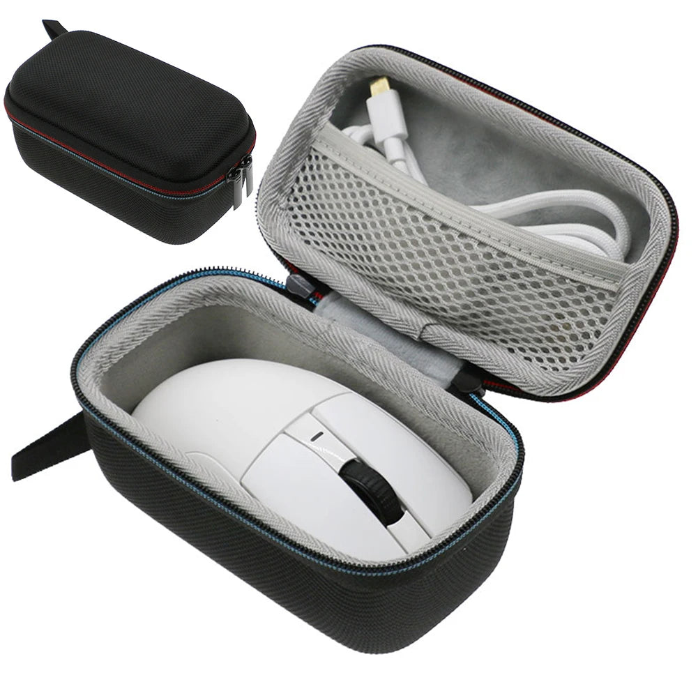 Gaming Mouse Case Portable EVA Hard Storage Bag Travel Case for Attack Shark R1 PAW3311 for DAREU A950 Wireless Gaming Mouse