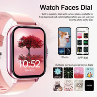 HOT 2025 Smart watch, Bluetooth calls, message reminders, custom dial wallpaper, compatible with Android and iPhone