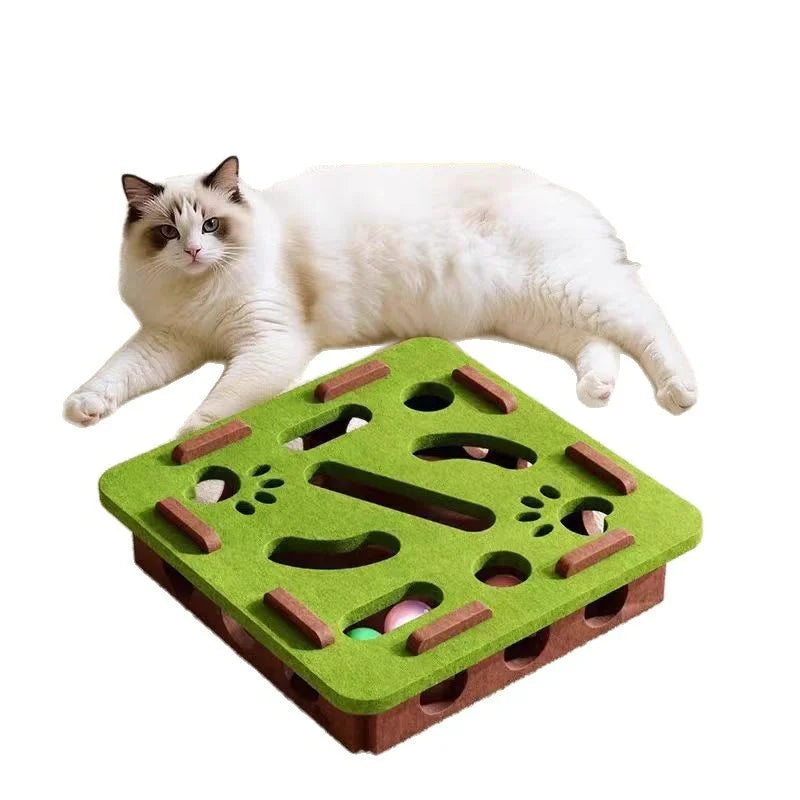 Interactive Cat Puzzle Toy – Keep Indoor Cats Active & Entertained