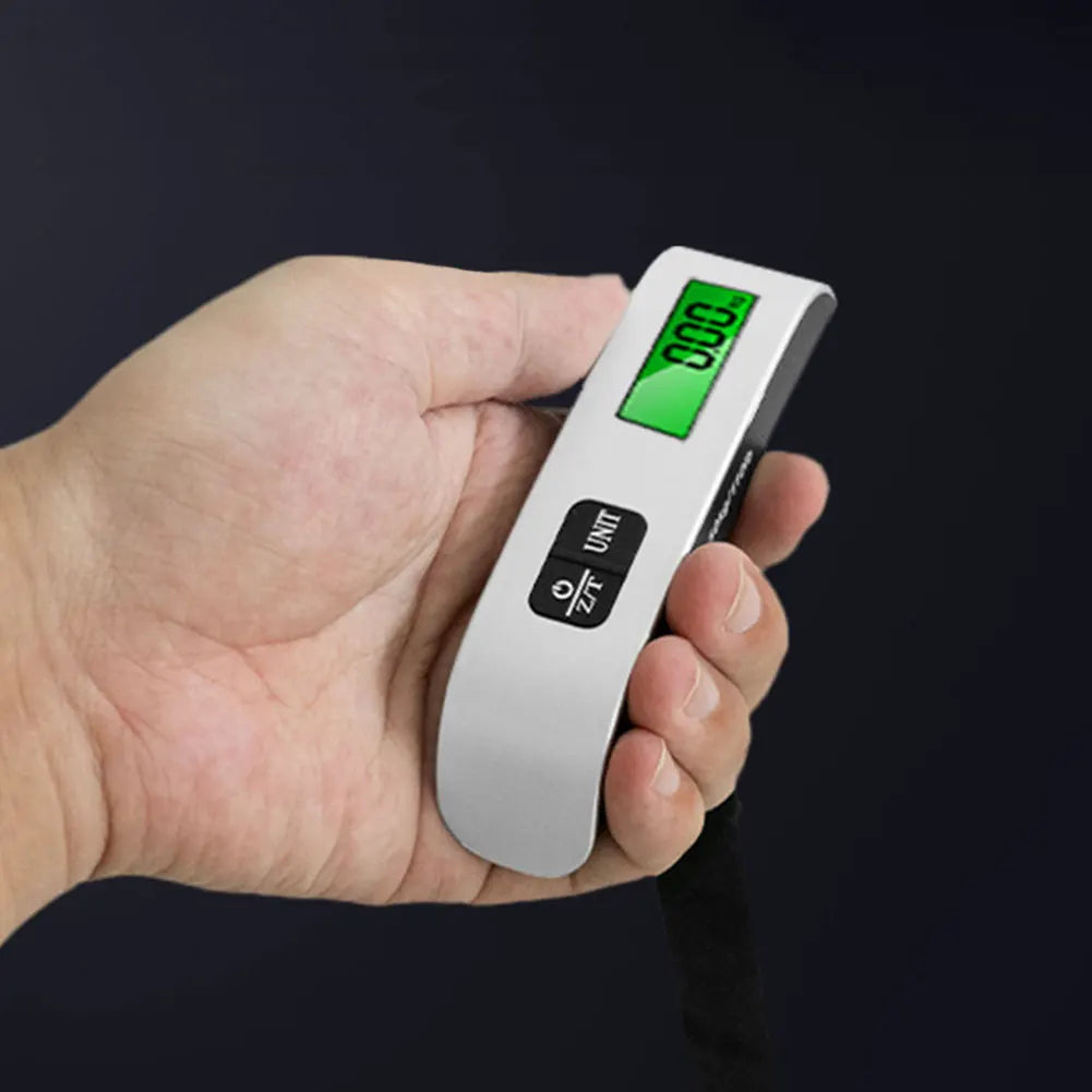 50kg/110lb Portable Digital Luggage Weight Scale LCD Display Balance Baggage Weight Tool Portable Suitcase Travel Weighs