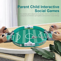 Mini Table Top Football Game Plastic Football Parent-Child Game Portable Tabletop Competitive Soccer Games for Kids Holiday Toys
