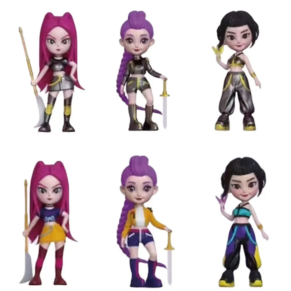 2026 IN stock Hot Anime KPop Devil Hunter Doll Vinyl Toy Rumi Mira Zoi Character Vinyl Mask Blind Box Ornament Toy Birthday Gift