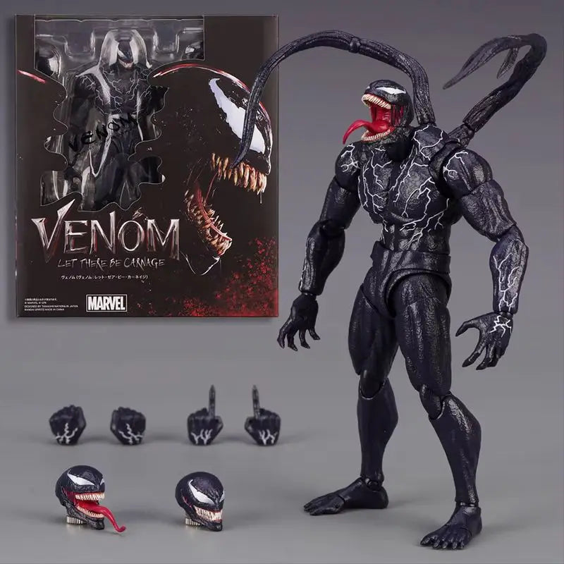 Venom Legends Action Figure Joint Movable Toys Movie Collection Change Face Statue Model Collectible Decorate For Toy Gift