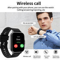 HOT 2025 Smart watch, Bluetooth calls, message reminders, custom dial wallpaper, compatible with Android and iPhone