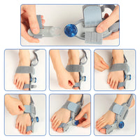 Adjustable Unisex Bunion Corrector Foot Hallux Valgus Braces Rotatable Toe Separator Straightener Pedicure Finger Toe Corrector