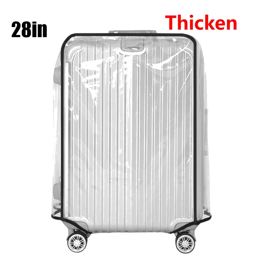 18-30inch Transparent Luggage Protector Cover Waterproof Suitcase Protector Cover Rolling Luggage Suitcase Cover Dustproof Cover