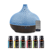 550ml Ultrasonic Humidifier with 7 Colors LED Lights Aromatherapy Essential Oil Diffuser  Water Tank