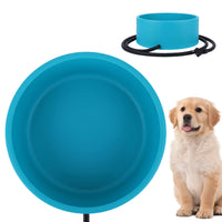 Heated Water Bowl 3.2 L/108 Oz Outdoor Thermal Pet Bowl Anti-Freeze Heated Pet Water Dish for Cat Rabbit Chicken Duck Squirrel