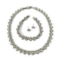 Hot Sale Good Brand Silver Color Tennis Heart-shaped sw Necklace Women's Romantic Luxury Jewelry Gifts Set