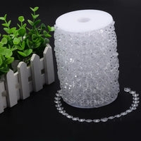Bead Curtain String Portable Diamonds Chains Bead Curtain Creative Elegant Exquisite Fashion Transparent for Wedding Room Decor