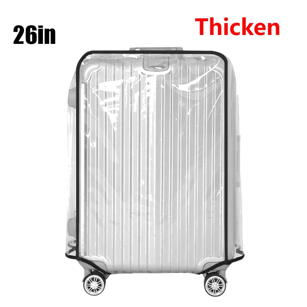 18-30inch Transparent Luggage Protector Cover Waterproof Suitcase Protector Cover Rolling Luggage Suitcase Cover Dustproof Cover