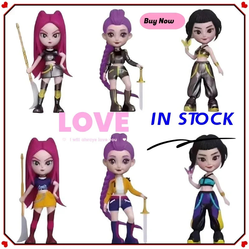 2026 IN stock Hot Anime KPop Devil Hunter Doll Vinyl Toy Rumi Mira Zoi Character Vinyl Mask Blind Box Ornament Toy Birthday Gift
