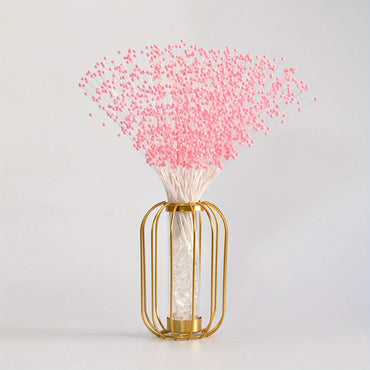 100Pcs/ Bag String Pearl Stick 4mm Pearl Flower Stem Wedding Pearl Bride Bouquet Party Decoration Flower Bead String