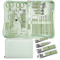 7/22/35 pcs Stainless Steel Manicure Kit Multi-functional Professional Nail Trimmer Cutter Foot Care Tools