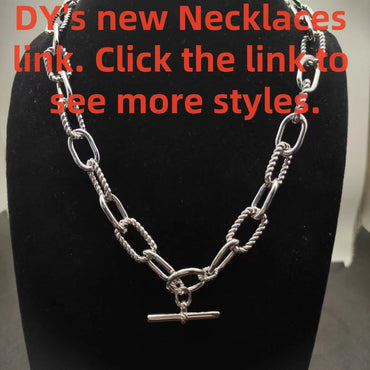2025 New DY High-Quality Pendant Necklaces for Men and Women Elegant Versatile Designs