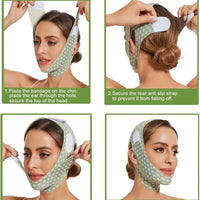Women Face Lifting Belt Face Slimming Bandage V Line Shaper Chin Cheek Lift Up Anti Wrinkle Mask Facial Beauty Skin Care \p]98