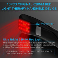 18x620nm Portable LLLT Therapy for Body Pain Relief, Deep Tissue Relieve Pain, Joint and Muscle Care, Body Fast Recovery