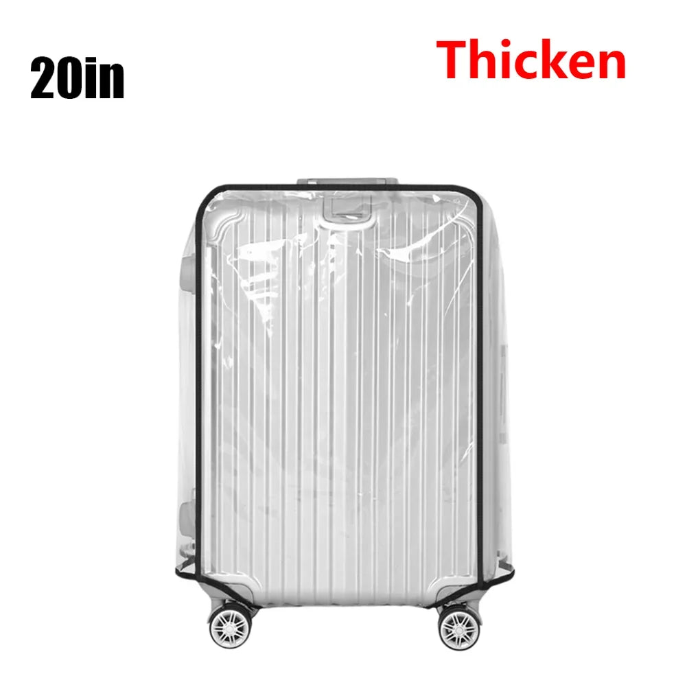 18-30inch Transparent Luggage Protector Cover Waterproof Suitcase Protector Cover Rolling Luggage Suitcase Cover Dustproof Cover