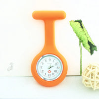 Mini Cute Pocket Watches Silicone Nurse Watch Brooch Tunic Fob Watch with Free Battery Doctor Medical Unisex Watches Clock