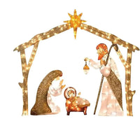 5.5 ft Lighted Outdoor Nativity Scene – Waterproof LED Christmas Yard Decor for Holiday and Seasonal Display