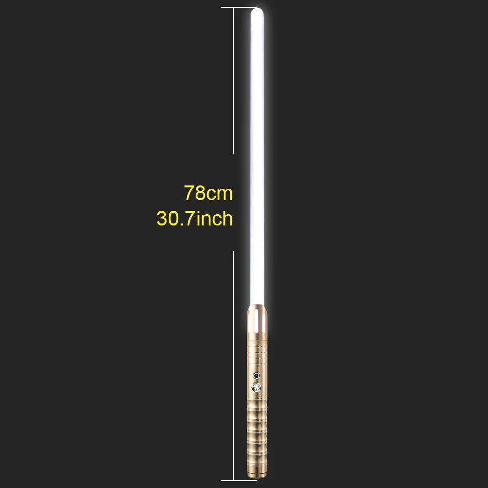 Light up Saber 16 Colors & Sounds RGB Light Sword Metal Handle Laser Sword Toys Light Quiet Mode Children Cosplay Christmas Gift